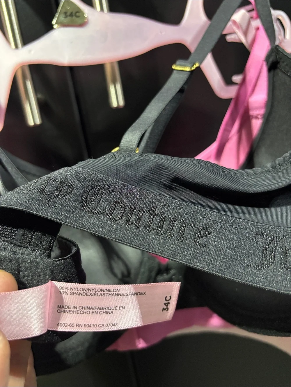 Juicy Couture Sexy  Push-up, 3 pack,underwire, adjustable straps,logo